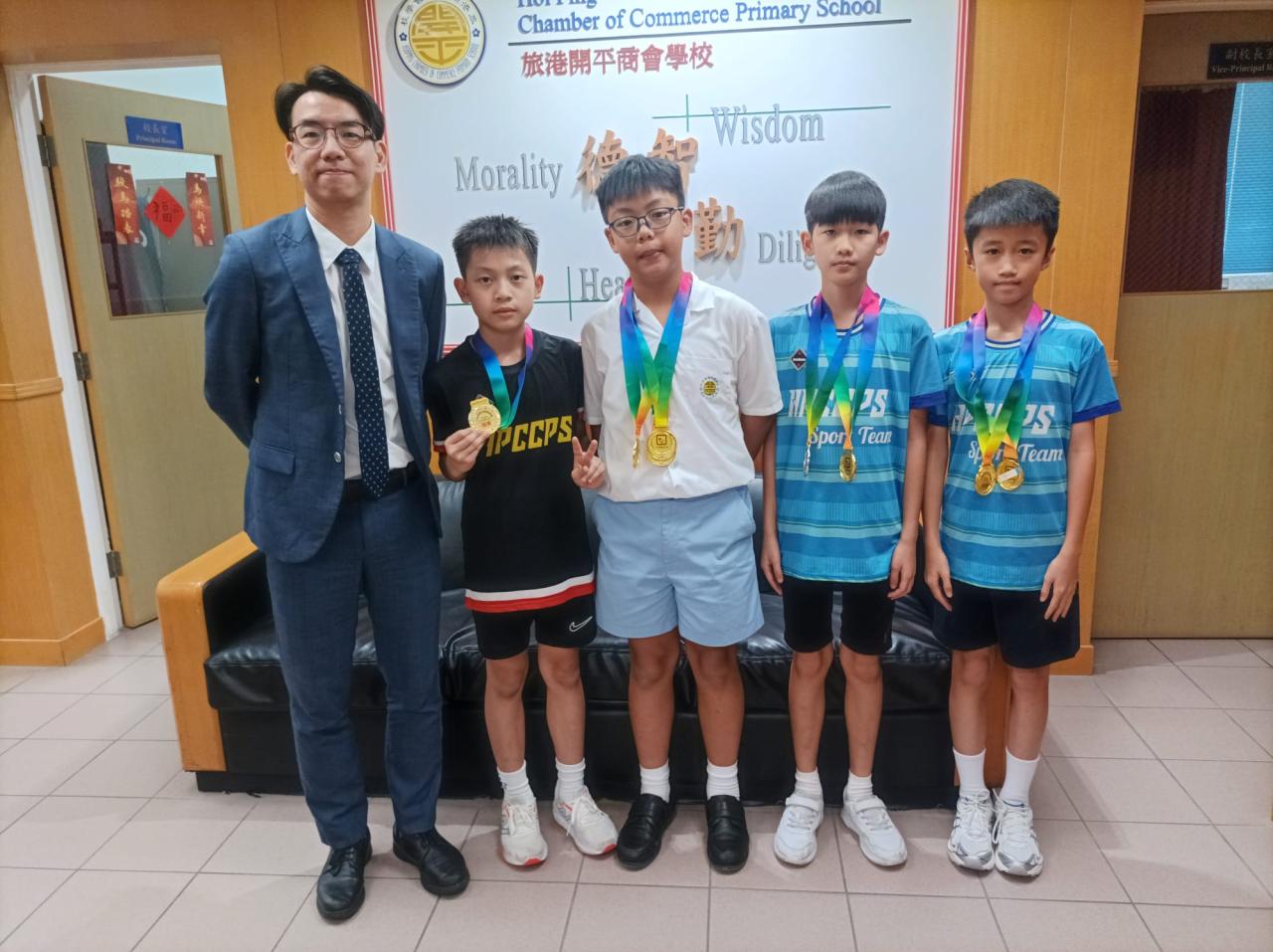 6D蔡嘉謙 6B陳子賢 6B李浩良 6B張德明